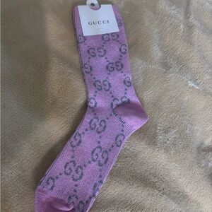Gucci Pink Logo Socks glittery 🇮🇹